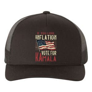 If You Love Inflation Vote For Comrade Kamala Yupoong Adult 5-Panel Trucker Hat