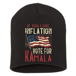 If You Love Inflation Vote For Comrade Kamala Short Acrylic Beanie