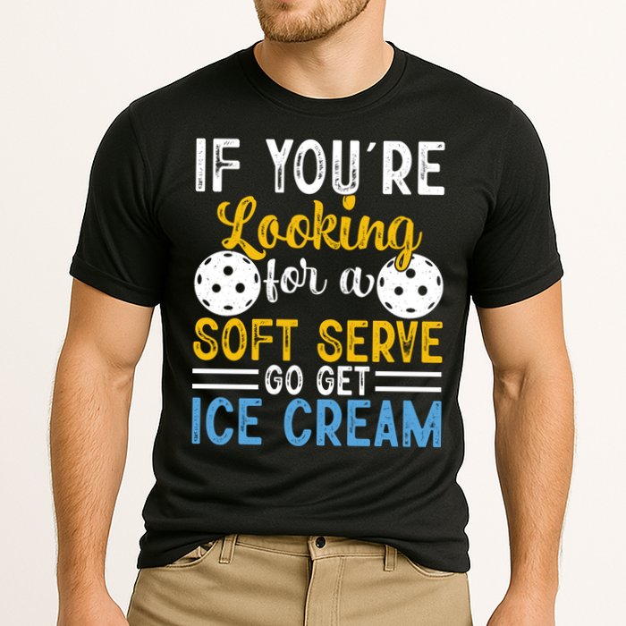 If You Looking For A Soft Serve Got Get Ice Cream Pickleball Gift Performance Shirt