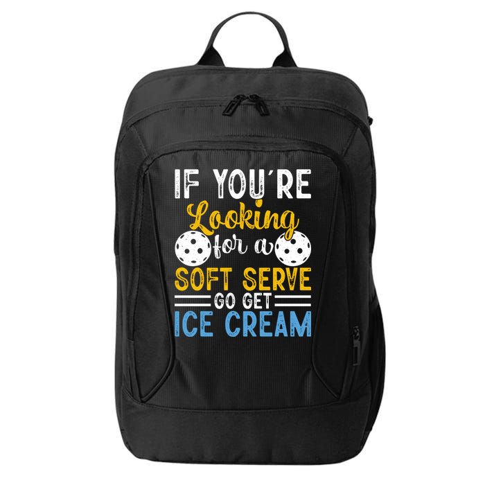 If You Looking For A Soft Serve Got Get Ice Cream Pickleball Gift City Backpack