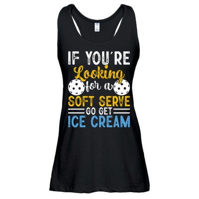 If You Looking For A Soft Serve Got Get Ice Cream Pickleball Gift Ladies Essential Flowy Tank