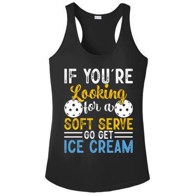 If You Looking For A Soft Serve Got Get Ice Cream Pickleball Gift Ladies PosiCharge Competitor Racerback Tank
