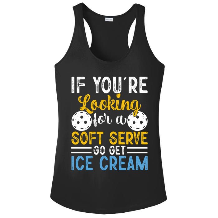 If You Looking For A Soft Serve Got Get Ice Cream Pickleball Gift Ladies PosiCharge Competitor Racerback Tank