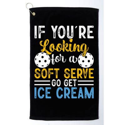 If You Looking For A Soft Serve Got Get Ice Cream Pickleball Gift Golf Towel