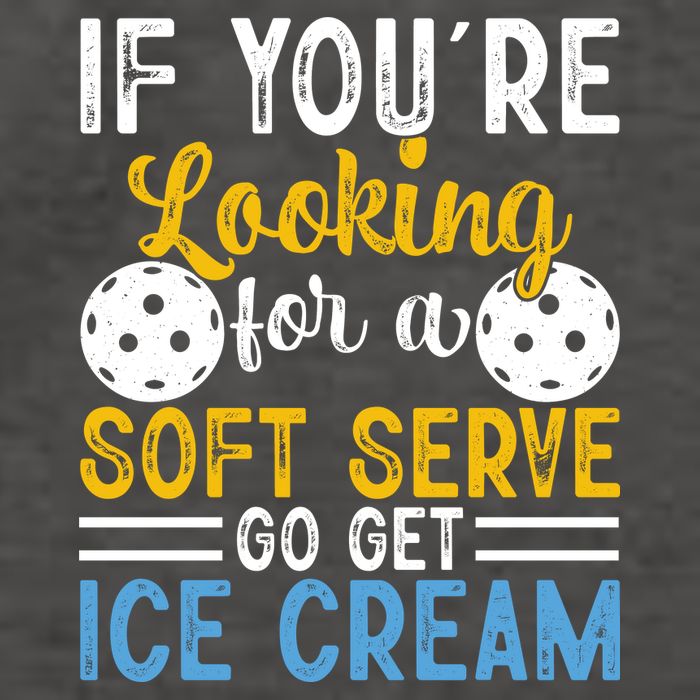 If You Looking For A Soft Serve Got Get Ice Cream Pickleball Gift Vector Backpack