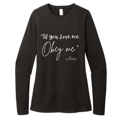 If You Love Me Let Obey Me Happy Together Womens CVC Long Sleeve Shirt