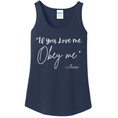 If You Love Me Let Obey Me Happy Together Ladies Essential Tank