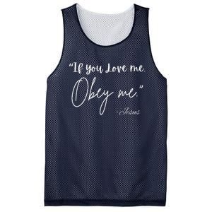 If You Love Me Let Obey Me Happy Together Mesh Reversible Basketball Jersey Tank