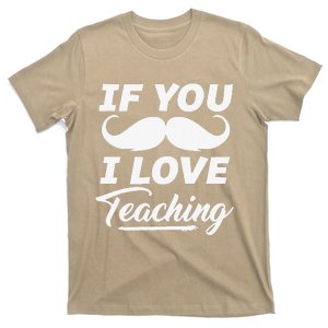 If You Mustache I Love Teaching Teacher Cinco De Mayo T-Shirt