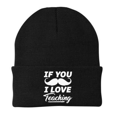 If You Mustache I Love Teaching Teacher Cinco De Mayo Beanie