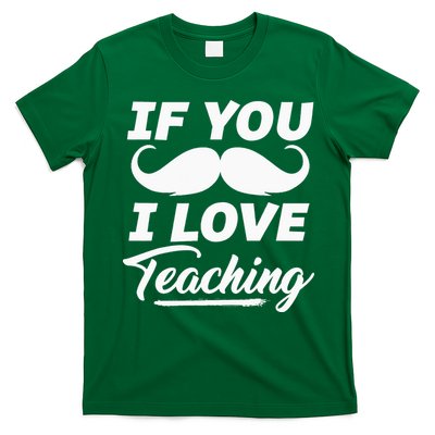 If You Mustache I Love Teaching Teacher Cinco De Mayo T-Shirt