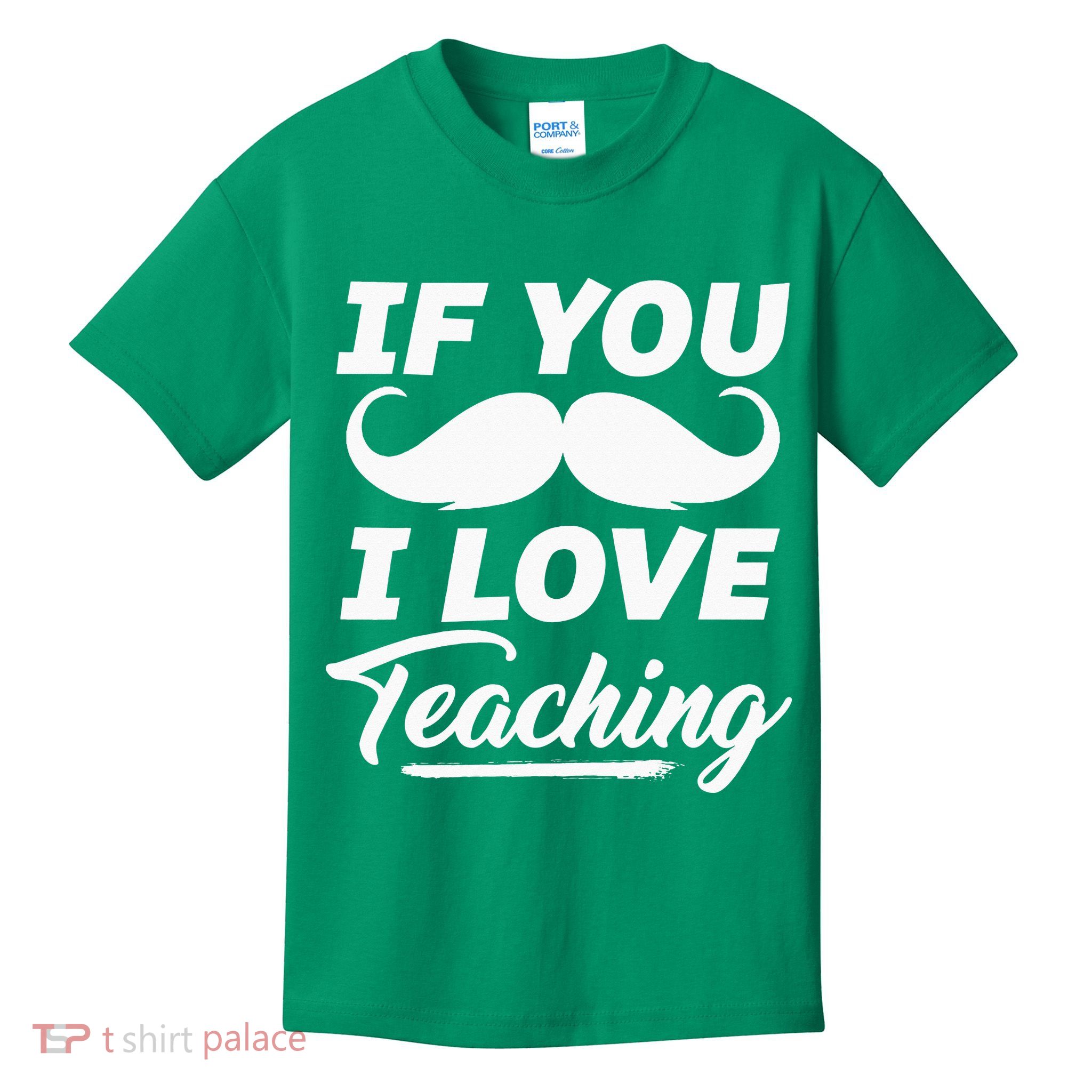 If You Mustache I Love Teaching Teacher Cinco De Mayo Kids T-Shirt