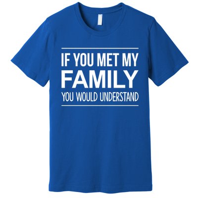 If You Met My Family You Would Understand Cute Gift Premium T-Shirt