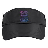 If You Mess With Me My Papa And Nana Is Coming Gift Adult Drive Performance Visor