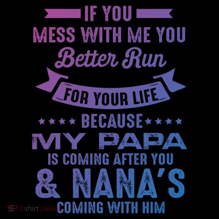 If You Mess With Me My Papa And Nana Is Coming Gift Cooling Performance Long Sleeve Crew
