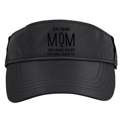 Im Your Mom Your Rules Are Invalid Matching Siblings Adult Drive Performance Visor