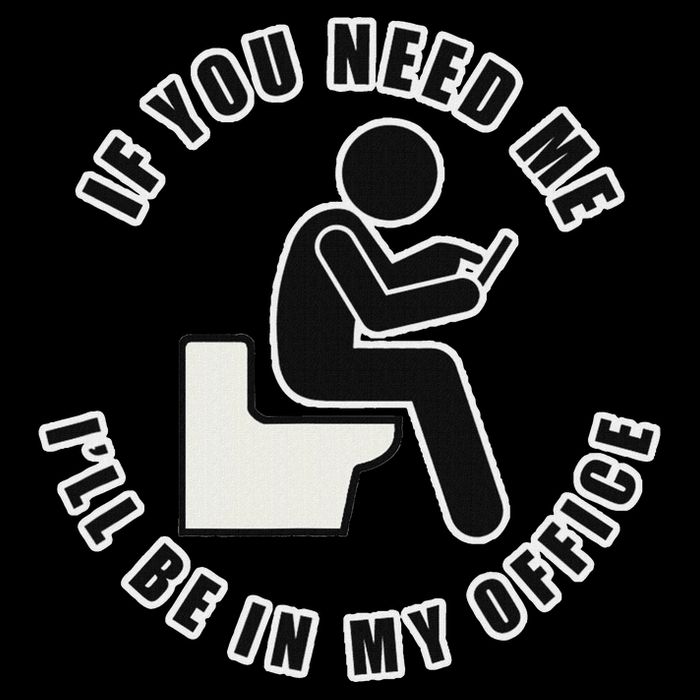 If You Need Me ILl Be In My Office Toilet Texting Flat Bill Trucker Hat