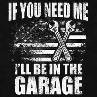 If You Need Me ILl Be In The Garage Car Dad Mechanics Ladies PosiCharge Tri-Blend Wicking Tank