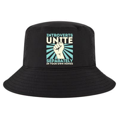 In Your Own Homes Introverts Unite Separately Funny Cool Comfort Performance Bucket Hat