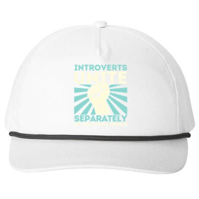 In Your Own Homes Introverts Unite Separately Funny Snapback Five-Panel Rope Hat