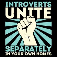 In Your Own Homes Introverts Unite Separately Funny Drawstring Bag