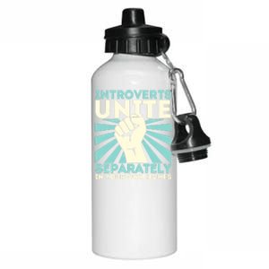 In Your Own Homes Introverts Unite Separately Funny Aluminum Water Bottle