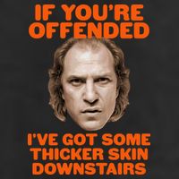 If You're Offended I've Got Some Thicker Skin Downstairs Garment-Dyed Fleece Hoodie