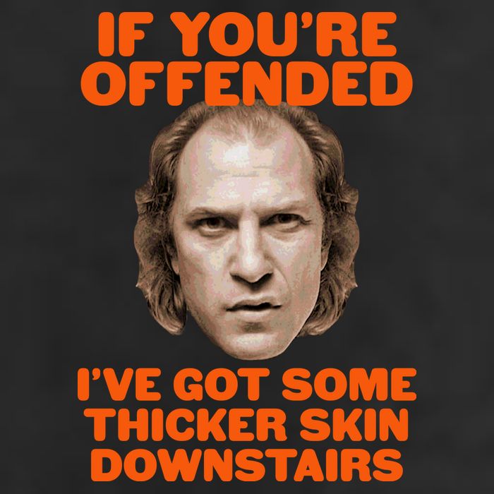 If You're Offended I've Got Some Thicker Skin Downstairs Garment-Dyed Fleece Hoodie