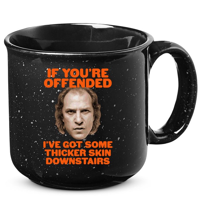 If You're Offended I've Got Some Thicker Skin Downstairs 15oz Campfire Ceramic Mug