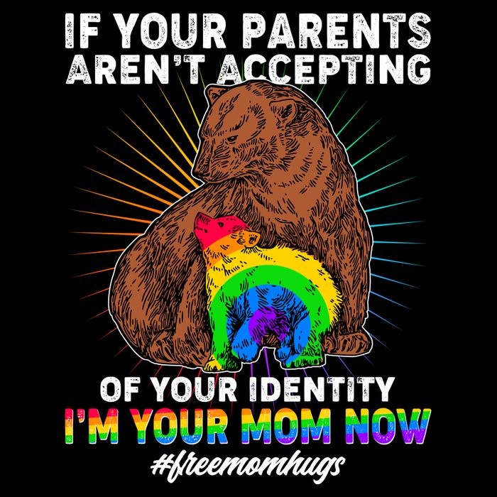If Your Parents Aren't Accepting Of Your Identity I'm Your Mom Now #FreeMomHugs Flatbill Hat