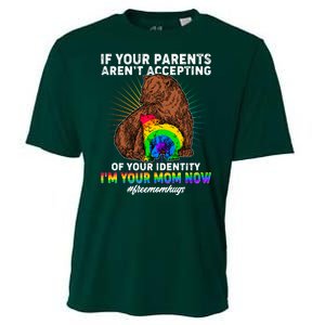 If Your Parents Aren't Accepting Of Your Identity I'm Your Mom Now #FreeMomHugs Cooling Performance Crew T-Shirt