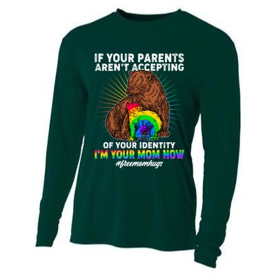 If Your Parents Aren't Accepting Of Your Identity I'm Your Mom Now #FreeMomHugs Cooling Performance Long Sleeve Crew