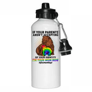 If Your Parents Aren't Accepting Of Your Identity I'm Your Mom Now #FreeMomHugs Aluminum Water Bottle