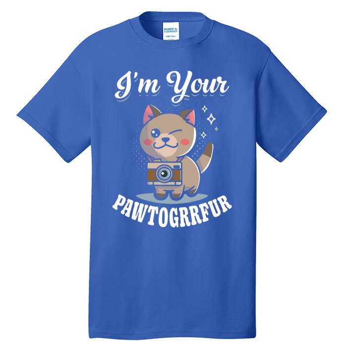 I'm Your Pawtogrrfur Photography Camera Cat Photographer Gift Tall T-Shirt