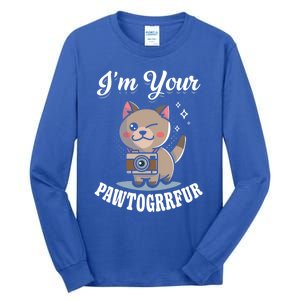 I'm Your Pawtogrrfur Photography Camera Cat Photographer Gift Tall Long Sleeve T-Shirt