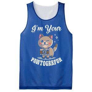 I'm Your Pawtogrrfur Photography Camera Cat Photographer Gift Mesh Reversible Basketball Jersey Tank