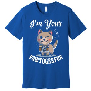 I'm Your Pawtogrrfur Photography Camera Cat Photographer Gift Premium T-Shirt