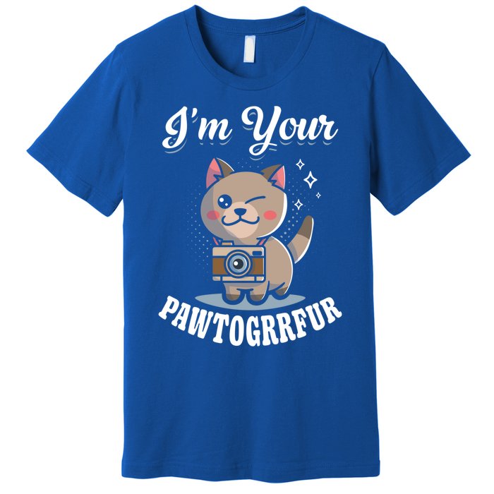 I'm Your Pawtogrrfur Photography Camera Cat Photographer Gift Premium T-Shirt