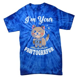 I'm Your Pawtogrrfur Photography Camera Cat Photographer Gift Tie-Dye T-Shirt