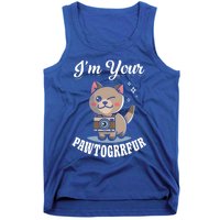 I'm Your Pawtogrrfur Photography Camera Cat Photographer Gift Tank Top