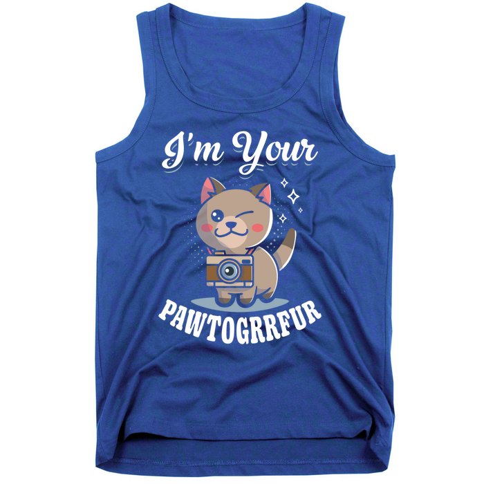 I'm Your Pawtogrrfur Photography Camera Cat Photographer Gift Tank Top