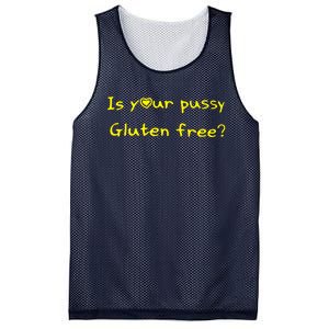 Is Your Pussy Gluten Free Mesh Reversible Basketball Jersey Tank