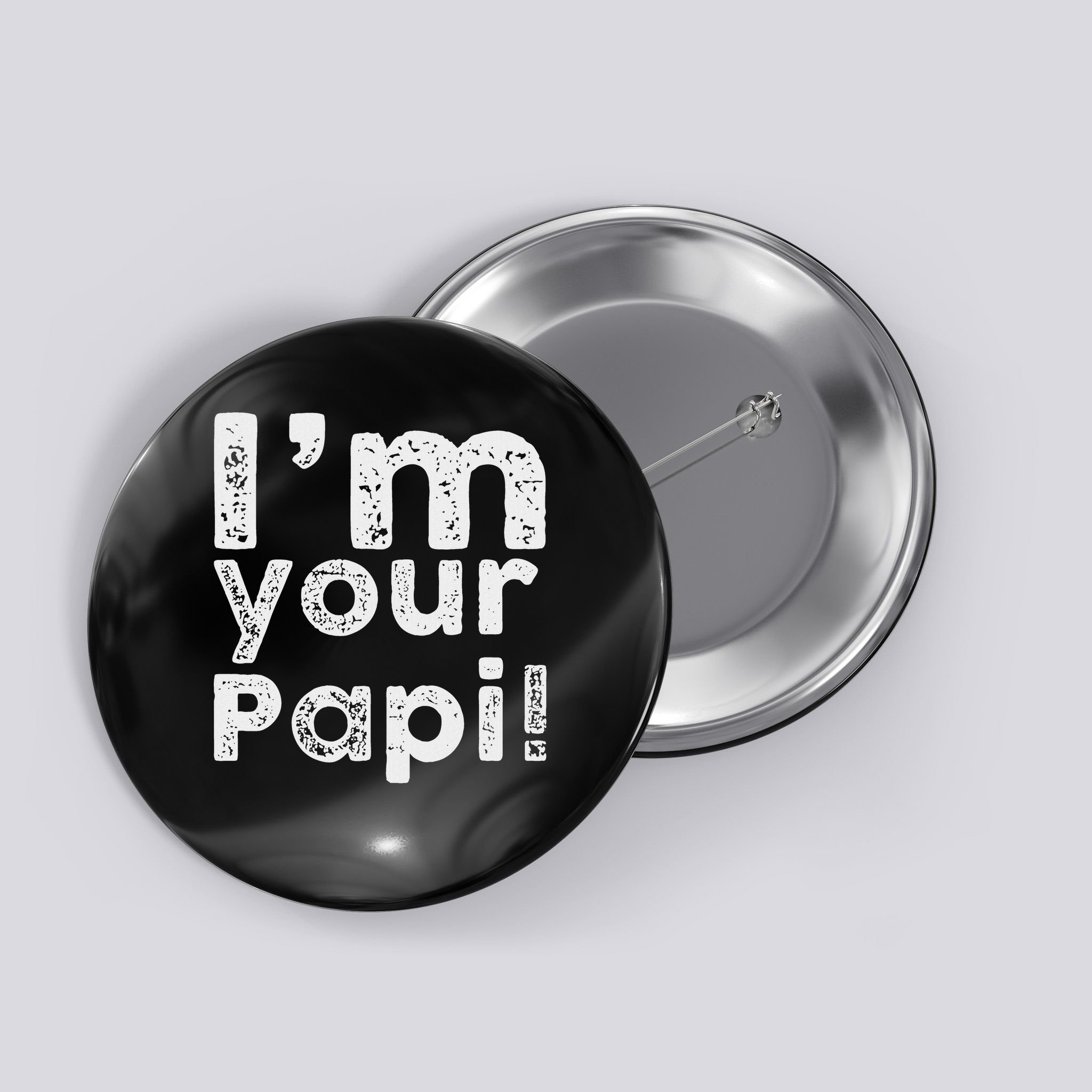 Im Your Papi Vintage Wrestling For Men Boys Kids Button