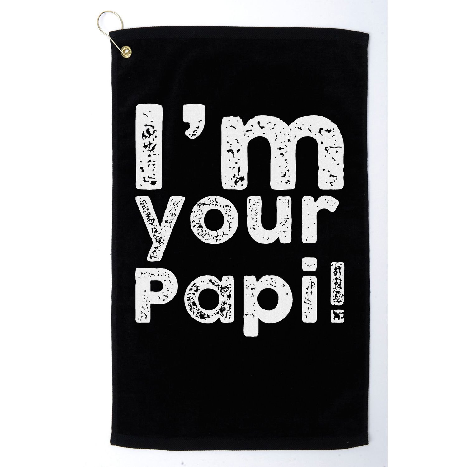 Im Your Papi Vintage Wrestling For Men Boys Kids Golf Towel