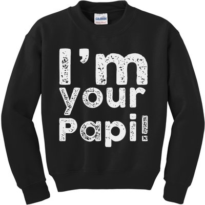 Im Your Papi Vintage Wrestling For Men Boys Kids Kids Sweatshirt