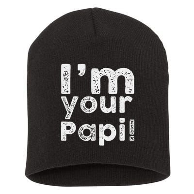 Im Your Papi Vintage Wrestling For Men Boys Kids Short Acrylic Beanie