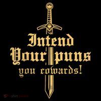 Intend Your Puns You Cowards Funny Pun Youth Performance Sprint T-Shirt