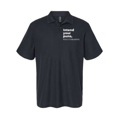 Intend Your Puns You Cowards Apparel Softstyle Adult Sport Polo