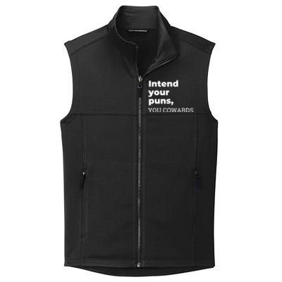 Intend Your Puns You Cowards Apparel Collective Smooth Fleece Vest