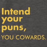 Intend Your Puns You Cowards Vector Backpack